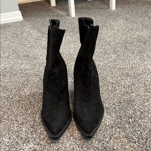 Nine West Black Heeled Boots